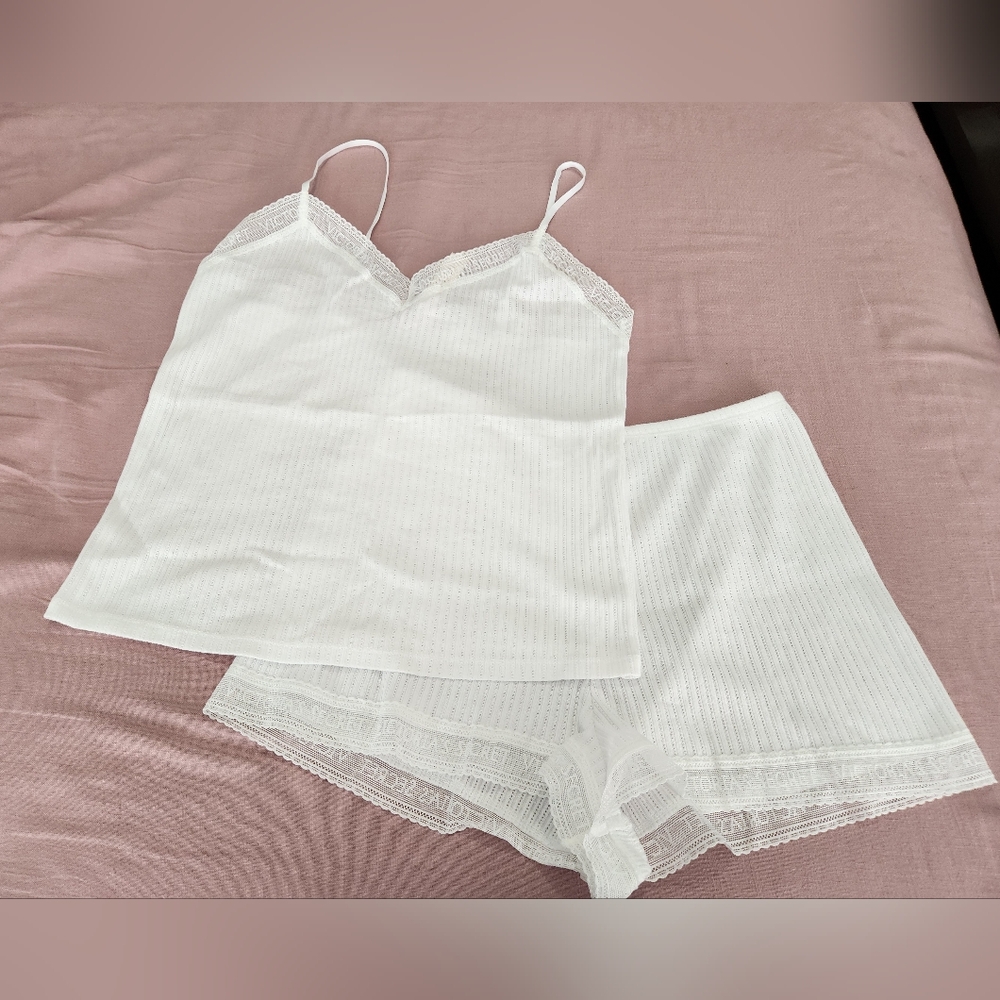 Victoria's Secret Pointelle Cami & Shorts Set NWT